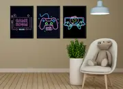 [Namly Design] Posters - GAME ROOM / Neon / Set of 3
