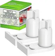 Set of 2 sockets for refrigerator hinge and for built-in door fridge with freezer - original code 00169301 169301 for Bosch 5384490 for Miele - warranty 5 years - ONIX TECH