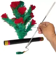TORCH TO FEATHER FLOWER BOUQUET Stage Tube Fire Magic Trick Flaming Appearing