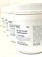 Agar Agar Powder, Vegetarian Gelatin, Food Grade, 200g High Quality