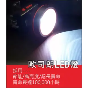 【KINYO】LED高亮度大頭燈 (LED)充電式 三段式光源 防潑水 | 露營 登山 探照燈