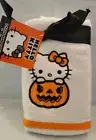 2pk Hello Kitty Halloween Pumpkin Hand Towels Plush Cotton Bathroom New