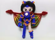 Rose Legend of Dragoon character with wings Chibi Plushie Amigurumi Stuffed Toy