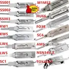Key Decoder 2 In 1 Stainless Steel Key Pick Up Hook Tool For Repair Maintenanc‘*