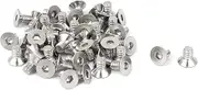 uxcell M3x5mm Hex Socket Flat Head Countersunk Bolts Screw 50pcs