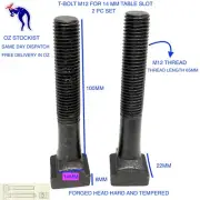 M12 T-BOLT FOR MILLING MACHINE FOR 14MM TABLE WIDTH HIGH TENSILE STEEL FORGED