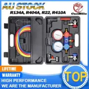 Air Conditioning Manifold Gauge Test Tools Refrigerant Kits AC Diagnostic R134a