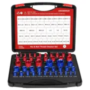 46pcs Nut and Bolt Thread Checker, Thread Checker Standard and Metric, Screw ...