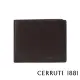 【Cerruti 1881】限量2折 義大利頂級小牛皮8卡短夾皮夾 CEPU05709M 全新專櫃展示品(咖啡色 贈禮盒提袋)