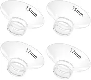 TOVVILD Flange Insert 15/17mm for Momcozy M5 M6 M9 V1 Pro V2 Pro S12 Pro S9 Pro, Compatible with Elvie/Spectra/Willow Go/Paruu Breast Pump, Replacement Accessories, 4PCS