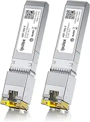 10G SFP+ Transceiver, SFP+ to RJ45 Module, 10G-T Copper SFP+ CAT6a Module, Up to 30m, for Cisco SFP-10G-T, Ubiquiti UF-RJ45-10G, Meraki, TP-Link, Netgear and More, Pack of 2