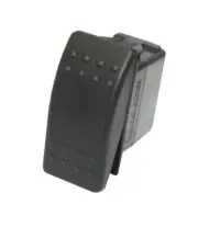 DragonFire Switches 2-way Momentary Rocker Switch Black (520979)