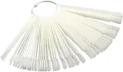 50 Pack Nail Sticks False Nail Art Tips Polish Display Boards Natural Templates Practice Templates Home Use
