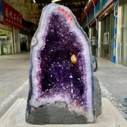 47.4LB Large Natural Amethyst Geode Cathedral Crystal Cluster Specimen Healing