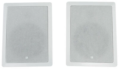 Pair JBL CONTROL 128 W 8" 2-Way In-Wall Speakers For Home/Restaurant/Bar/Cafe
