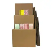 UBMOVE By uBoxes Moving Kit #1 10 Small/Medium/Large Combo Boxes with Room Label