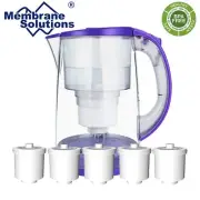 DP05 Water Filter Pitcher w/Filter,Long-Lasting 200gallons,Filtration Jug 12-Cup