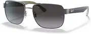 [Ray-Ban] Non Polarised Sunglasses, RB3530, Gunmetal & Grey Gradient, 58mm
