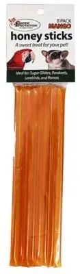 Honey Sticks Mango (8 sticks) - Sweet Treat for Sugar Gliders, Parrots, Birds