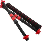 GANAZONO 1set Dumbbell Connector Bar with Foam Grip Barbell Clips and Clamps for Weight Lifting Home Fitness Training Sports Gym Equipment