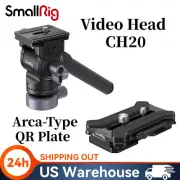 SmallRig Video Head for Tripod+QR Arca-Type Plate with Leveling Base CH20