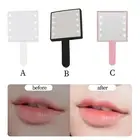 Makeup Mirror with LED Light Cosmetic Mirror Handheld Square Small for Home