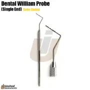 Dental Periodontal Probes Tooth Depth Measuring Probes William Color Coded
