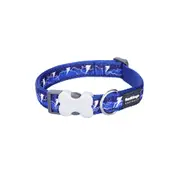 Dog Collar by Red Dingo Style Lightning Navy Blue