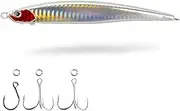 Fish Lures Artificial 125mm/40g Bait Bait Pencil Fishing Tuna Sea Bass Perch Long Casting Spinning Hard Bait Fish Hook