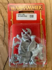 Warhammer Chaos Lord on Chaos Steed Blister Sealed NOS OOP Rare