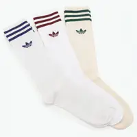 在飛比找蝦皮購物優惠-[ ADIDAS ] SOLID CREW SOCKS 3P