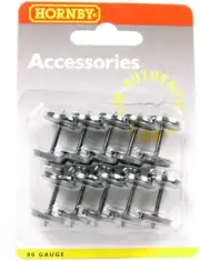 Hornby R8218 14.1mm Metal Disc Wheels - Spare Parts and Train Accessories for OO