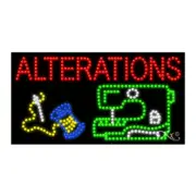 NEW “ALTERATIONS" 32x17 LOGO SOLID & ANIMATED LED SIGN w/CUSTOM OPTIONS 21652