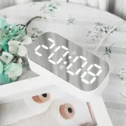 Digital Alarm Clock with LED Mirror Adjustable Brightness for Bedroom/Office
