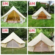 3M 4M 5M 6M Cotton Canvas Bell Tent Glamping Tent