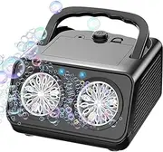 Automatic Bubble Machine,Portable Bubble Maker,Bubble Machine with Handle,Stage Bubble Machine Equipment,for Birthday,Wedding,Party,Garden,Outdoor