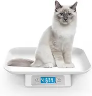 MINDPET-MED Digital pet Scale for Small Adult Cats and Animals, Measuring Range 0.1oz-33lbs, Accuracy 1g/0.035oz, Units g/kg/lb/oz/tl/ml, Suitable for Kittens, Puppies, Rabbits, Snakes,and Small Dogs