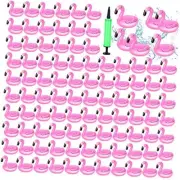 100 Pcs Inflatable Drink Holders Flamingo Drink Floats Mini Drink Floaties