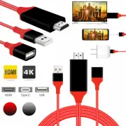 For iPhone Samsung LG Huawei Phone Android iOS to TV HDMI Cable Video Adapter