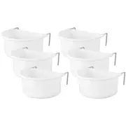 6x Show Master Cheeky Bird Double D-Cup Plastic Bird/Animal Hooked Feeder Small