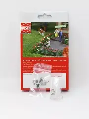 Busch 7878 Rose Garden Gardener Figure HO Scale Model Train Scenery