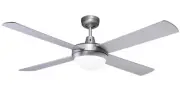 Martec Lifestyle 1300mm Fan Silver Twin E27 Light