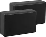 Exerz EXYB-002 Yoga Blocks 2PK High Density Comfortable Fitness Foam Bricks, Anti-Slip, Lightweight and Travel Friendly