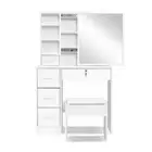 Artiss Dressing Table Stool Mirror Jewellery Cabinet Makeup Storage Drawer