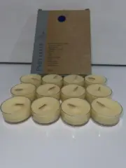 New PartyLite Vanilla Citron Tealight Candles V04249 Box of 12 Candles