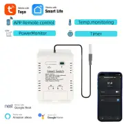 20A Smart WiFi Temperature Humidity Monitoring Switch TYTHE-D1 with Remote Control Real-Time Monitoring Comprehensive Re