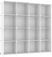 Cube Storage Organizer, 16 Cube Closet Organizer, Stackable Storage Cube Shelves