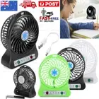 Mini-Desk Fan USB Rechargeable Battery Operated Fan With LED Light Portable Sale