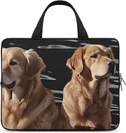 Laptop Case Sleeve Shockproof Computer Carrying Bag Golden Retrievers Notebook Case Cover Laptop Bag Water Resistant Computer Cases Tablet Briefcase for Travel Business 12 Inch