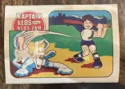 VINTAGE Kaptain Keds And Keds Zam Cheerios Cereal Premium Sticker (4.5” X 3”)